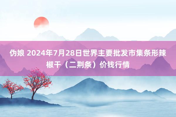 伪娘 2024年7月28日世界主要批发市集条形辣椒干（二荆条）价钱行情