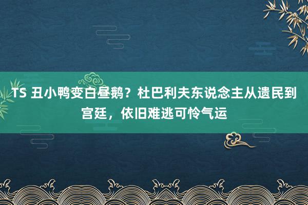 TS 丑小鸭变白昼鹅？杜巴利夫东说念主从遗民到宫廷，依旧难逃可怜气运