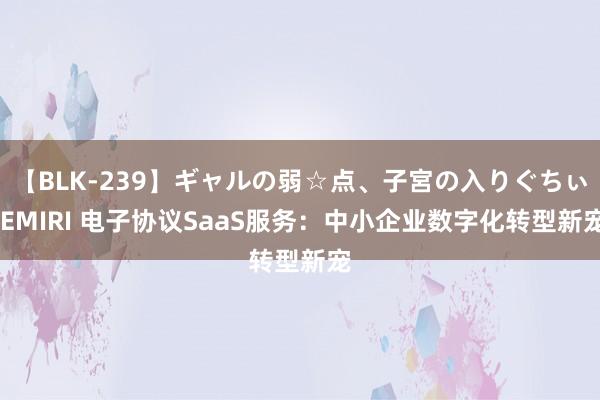 【BLK-239】ギャルの弱☆点、子宮の入りぐちぃ EMIRI 电子协议SaaS服务：中小企业数字化转型新宠