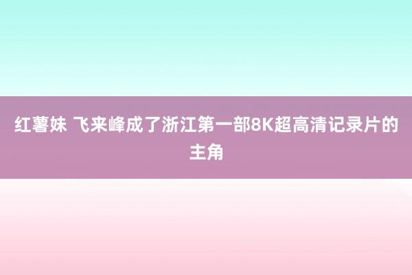 红薯妹 飞来峰成了浙江第一部8K超高清记录片的主角